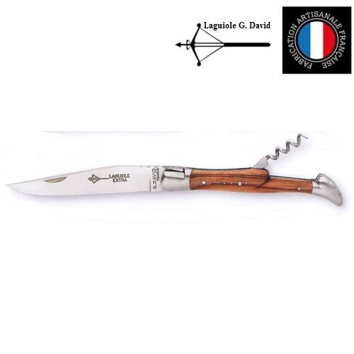 Couteau Laguiole G David Manche 12cm Bois de Rose