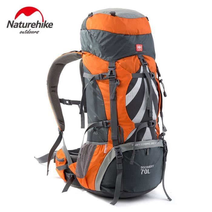NatureHike hommes sport sac à dos d'alpinisme professionnel imperméable à l'eau grande capacité 70L Outdoor Mountain Backpackers