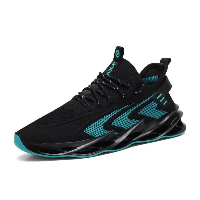 Chaussures de course de sport pour hommes-Vert