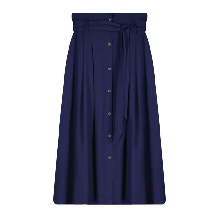 DEELUXE Jupe mi-longue unie ROSALIA Navy