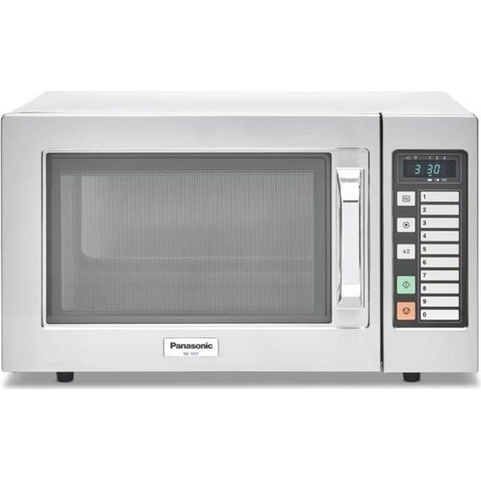 PANASONIC - NE1037EZG - Micro-Ondes Professionnel 22 Litres - 1000 Watts - Minuterie Paramétrable - Finition Inox
