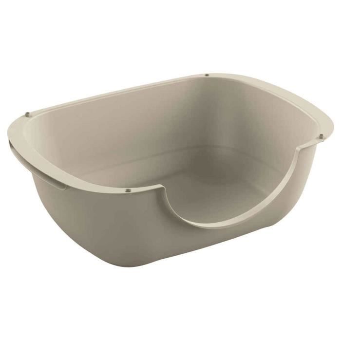 Rotho Mypet - Bac à Litière BELLA pour Chat - Cappuccino Beige