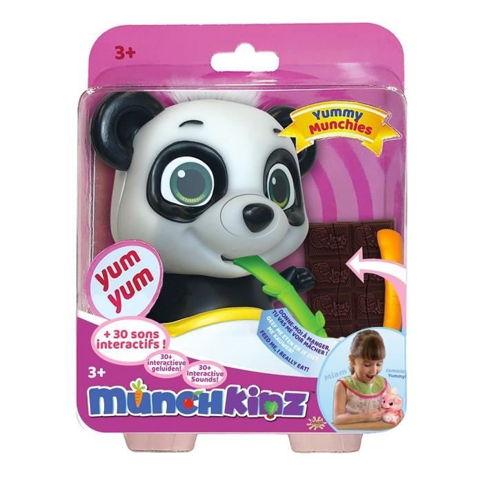 SPLASH-TOYS - figurine interactive Panda gourmand et rigolo - Munchkinz