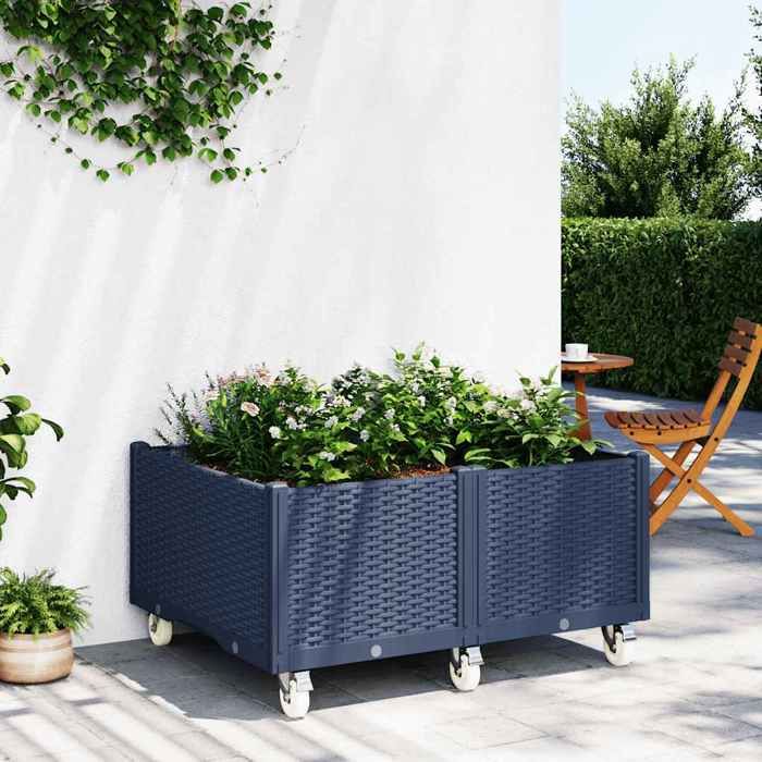 JARDINIÈRE POT DE Fleurs Bac à Plantes Boîte Terrasse Patio Extérieur VidaXL EUR 86,99 - FR