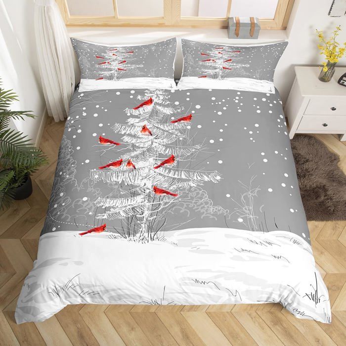Kit Couette Flocons Flottants Enneigés - 62x74 - Hiver Noël (USA)