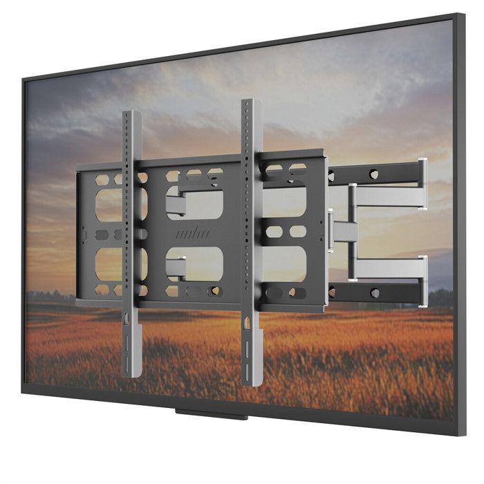 Support TV Mural Pivotant - pour Écrans de 55 à 100 Pouces jusquà 120 kg Accroche TV Inclinable et Rotatif Max VESA 800x600 mm