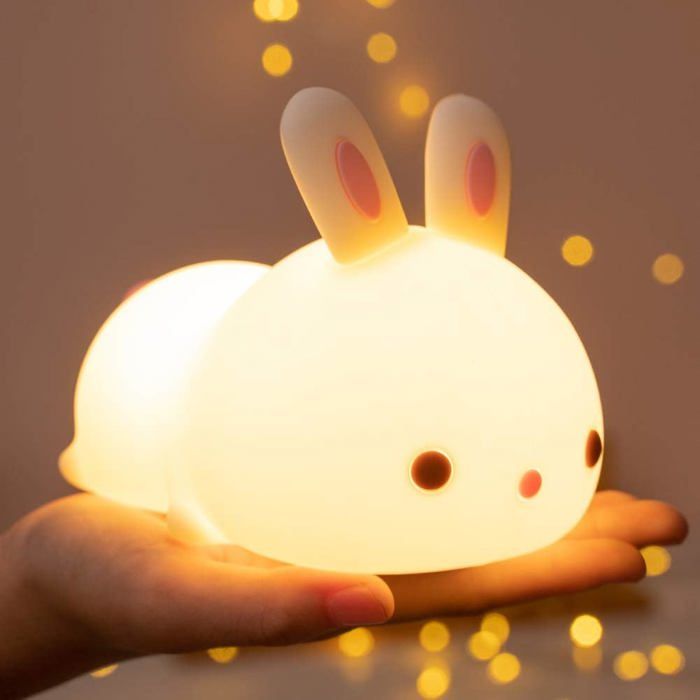 Veilleuse lapin veilleuse bébé veilleuse enfant rechargeable veilleuse LED tactile