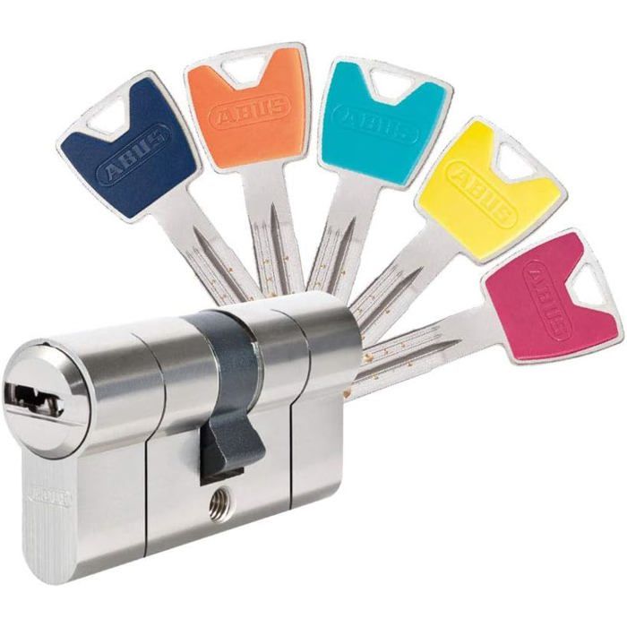 Barillet Abus P12RPS 30x35 Cylindre de haute sécurité avec 5 clés colorées