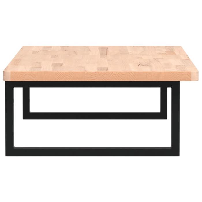 Moderne Étagère de vasque murale Solomoon Accessoire de meuble acier et bois massif de hêtre 100x50x2.5 cm MM128