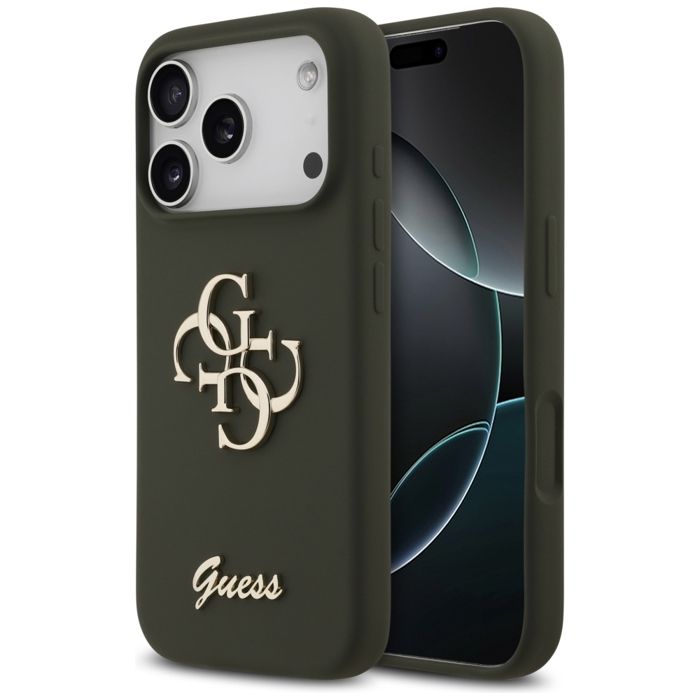 Étui Guess Silicone Big 4G Script pour iPhone 17 Pro Neuf