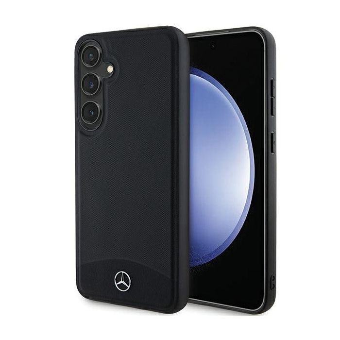 Étui en cuir - MERCEDES - Galaxy S24 - Noir - MagSafe intégré - Coque rigide