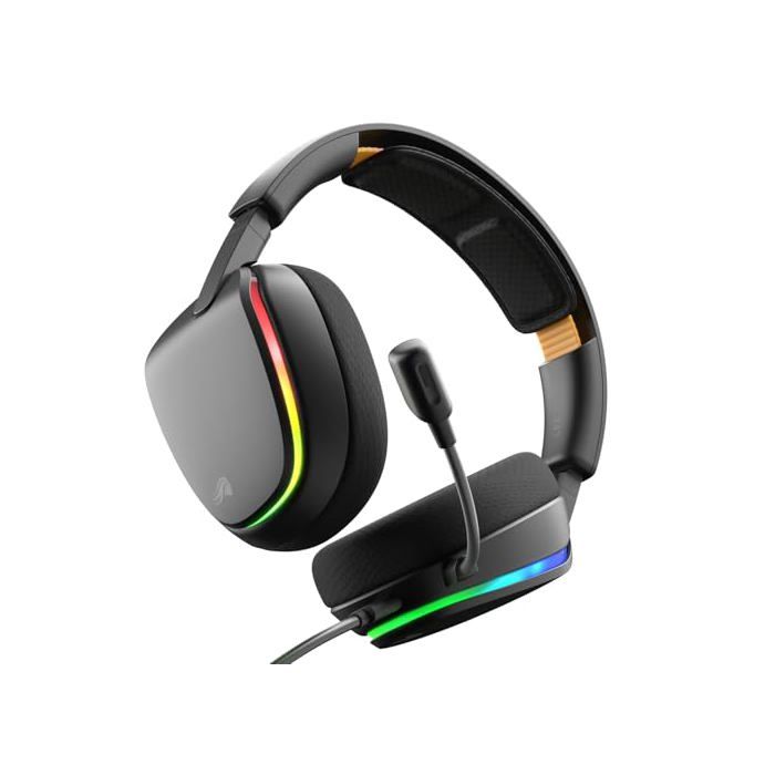 Casque Glorious GHS Eternal RGB filaire USB C gaming micro amovible RGB - vue 2