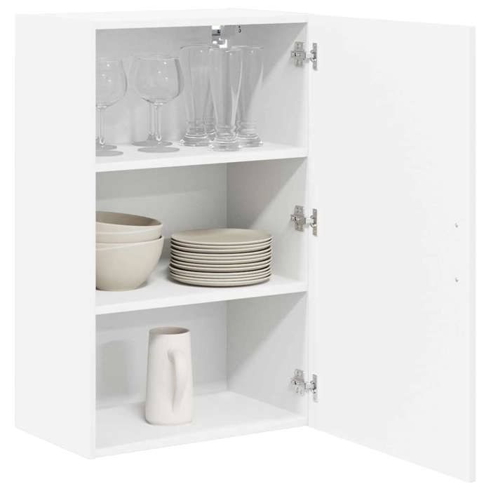 Meuble haut de cuisine - Blanc - Meuble mural LUCCA - Blanc - 50 x 31 x 80 cm - Bois dingénierie(5778)