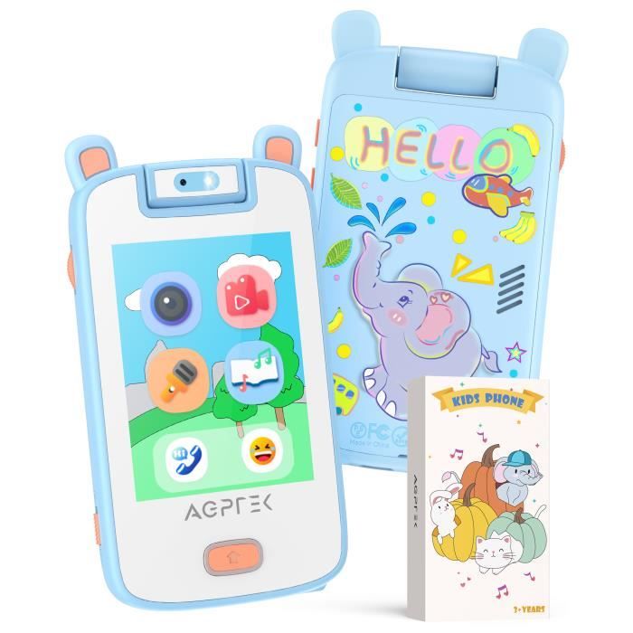 Telephone Portable pour Enfant,Téléphone Enfant avec Ecran Tactile
