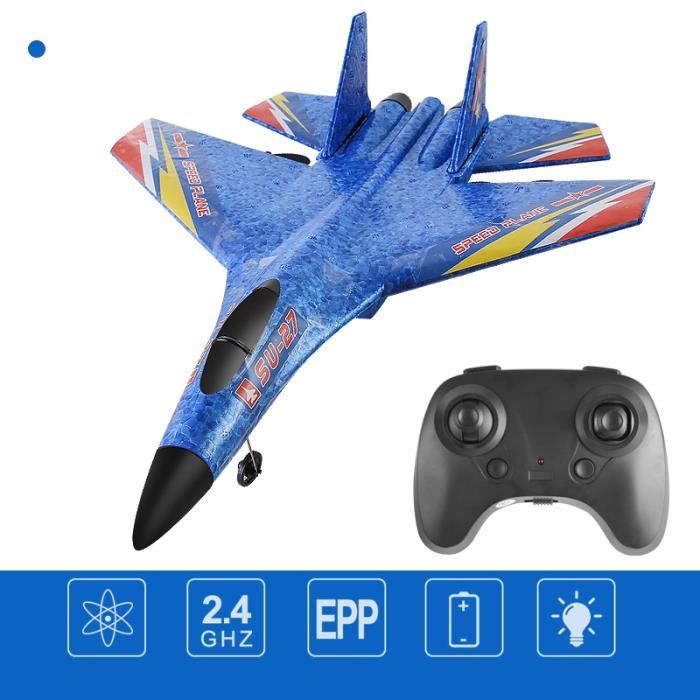 Avion Télécommandé En Mousse RC 2,4 GHz Vert - Quadcopter Avec Flip 360°, Rotations Et Vitesses Réglables Pour Enfants Et Adultes