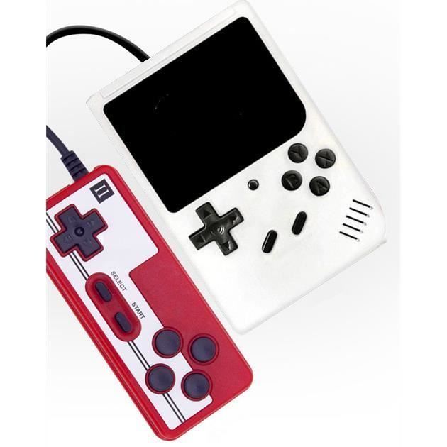 Console De Jeu Portable Rétro - écran 3 Pouces, 520 Jeux Intégrés, Manette Ergonomique, Batterie Rechargeable, Connexion TV Incluse - Pour Jeu Nomade Ou Sur écran Grand Format