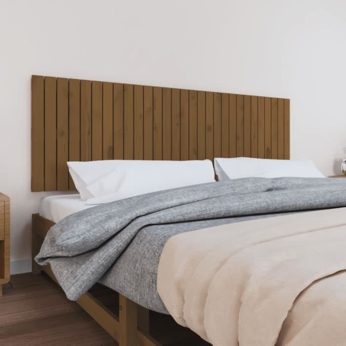 MSA Tête De Lit Murale Chêne Marron 240x1,5x80 Cm Bois D'ingénierie