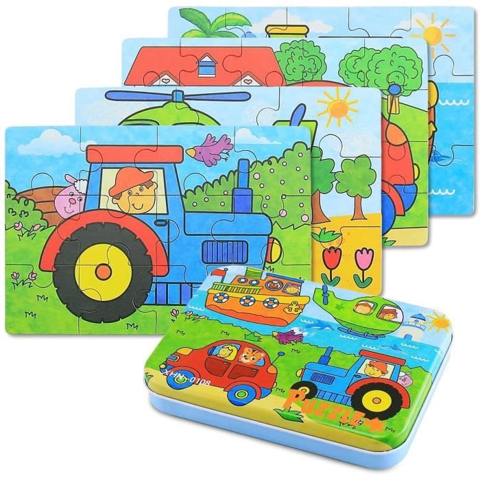 Puzzle En Bois Enfant 4 Ans Cdiscount