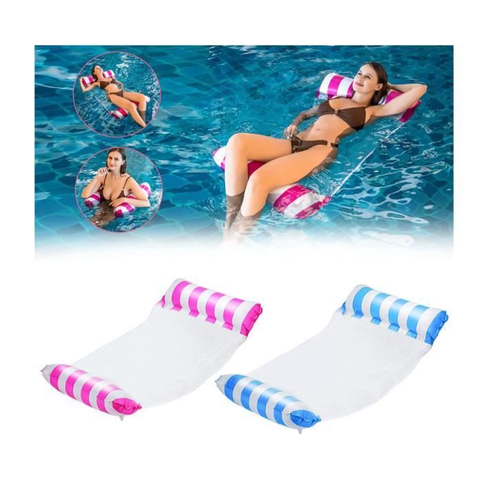 Hamac De Piscine Gonflable 4-en-1 – Lit Flottant, Chaise, Drifter & Selle Pour Adultes Et Enfants