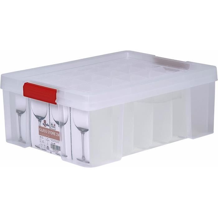 Boîte De Rangement Transparente 24 Compartiments - Pour Bijoux, Accessoires, Pilules - 10