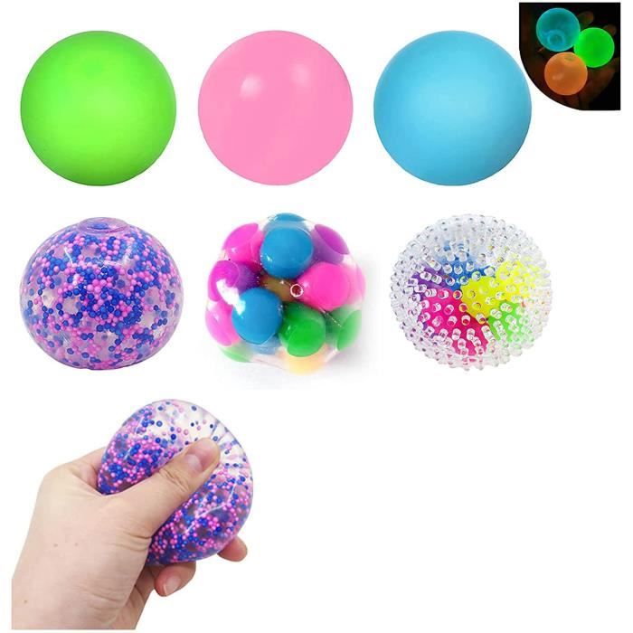 Balles Anti-Stress Colorées Fidget Balls, 4PCS Boule Anti Stress pour  Enfant et Adulte, PU Souple Balle Anti Stress Fidget Jouets - Cdiscount  Jeux - Jouets