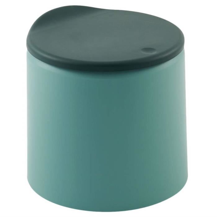 MINGZHE Petite Poubelle De Bureau En Plastique Avec Couvercle Basculant Pour Salon, Table Basse, Armoire, Chambre à Coucher, Salle De Bain (vert