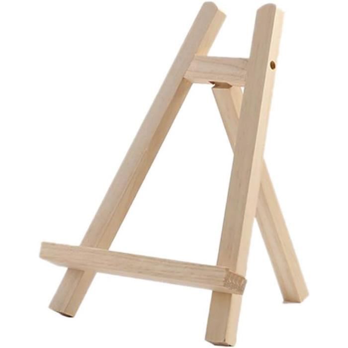 Chevalet Peinture En Bois 30 Cm - Pliable, Réglable En Hauteur, Stable, Idéal Pour Enfants, Présentation Tableaux, Menus
