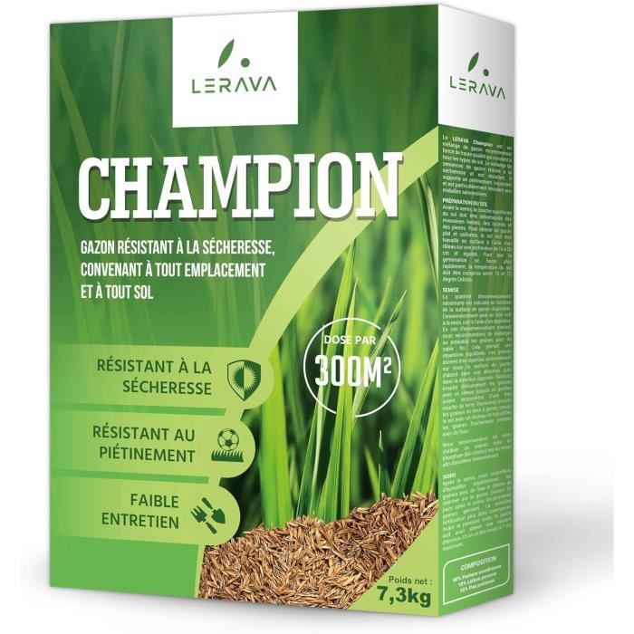 Graines De Gazon Pour Sols Secs Et Ensoleillés - Mélange Résistant à La Sécheresse - 1 Kg Pour 25 M² - Linsor - 12