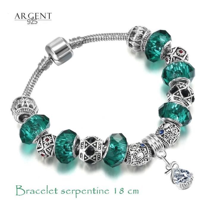 charm pandora bleu vert charm pandora bleu vert