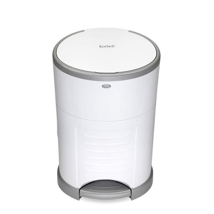 Poubelles À Couches Et Recharges Standard Poubelle 16 L Blanche Économique Écologique Pédale