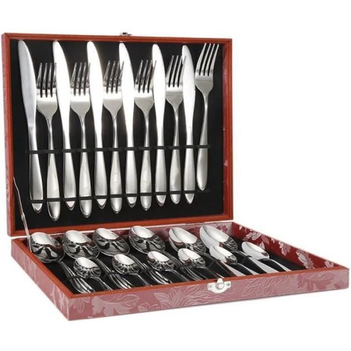 MENAGERE - SERVICE COMPLET DE COUVERTS Ménagère 24 Pièces en Inox