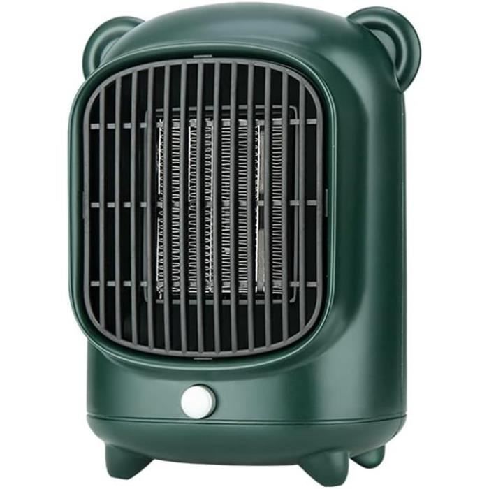 Chauffage D'Appoint Hillylolly - Radiateur Soufflant PTC 1200W (Vert)