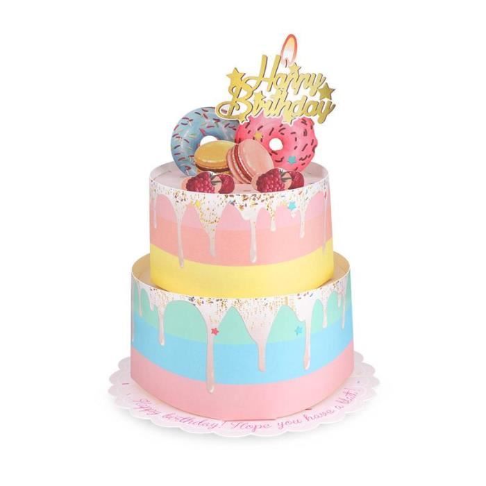 Cha 3d Pop Up Cartes Carte D Anniversaire Pour Fille Enfants Femme Mari Anniversaire Gateau Carte De Voeux Cartes Postales Cadeaux Achat Vente Carte Correspondance 3d Pop Up Cartes Carte Cdiscount