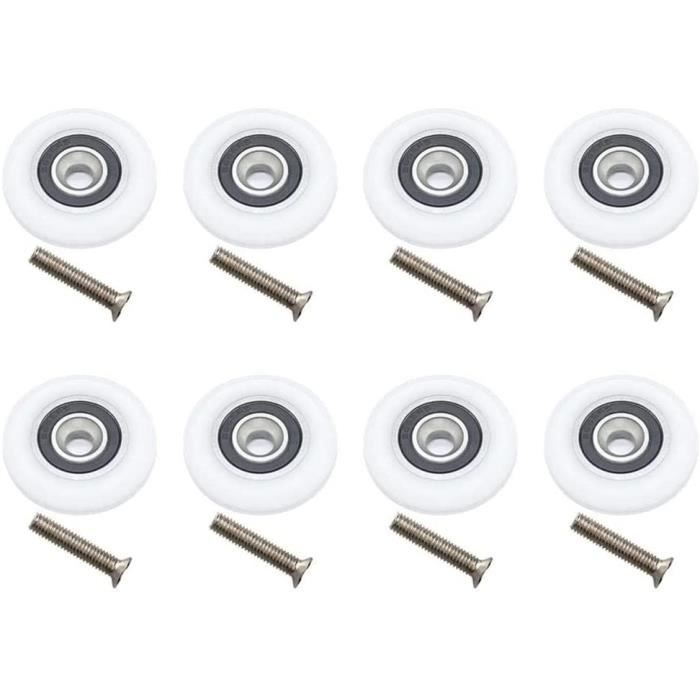 Roulement à Rouleaux Double Pour Cadre Futon - Curseur Planche En Plastique/métal, Neuf