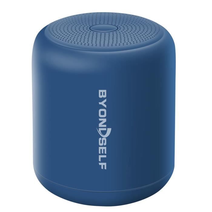 BYONDSELF Enceinte Bluetooth Portable,Mini Enceinte sans Fil Bluetooth 5.0,Haut-Parleur Bluetooth Waterproof Exterieur,Son Stéréo et Bass,Soutenir Mains Libres Téléphone,Radio FM AUX TF 