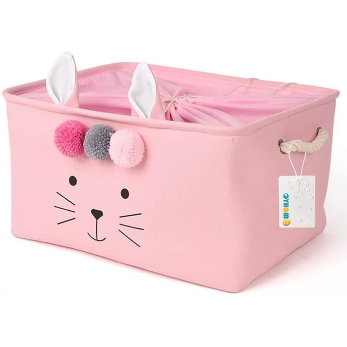 ELLEMOI Toile Pliable Jouet Panier de Rangement Durable épaissi Panier à linge Parfait pour Chambre denfant Poisson Chambre denfant Buanderie Ménage Organisateur 