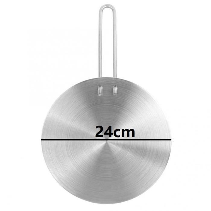 19 cm avec poignée et Base séparables Plaque de Diffusion de Chaleur RAINBEAN Disque convertisseur de Plaque de Cuisson à Induction 