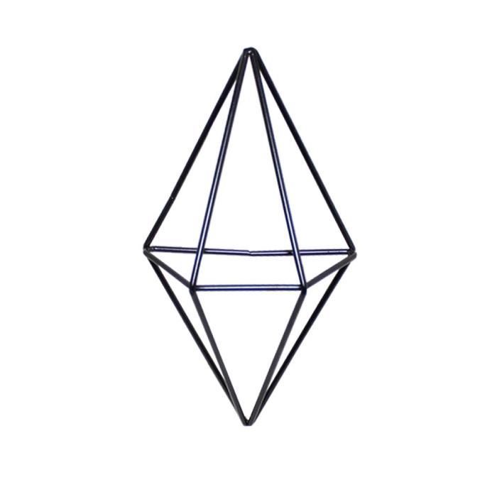 Jardinière Murale Moderne En Fil Métallique Design Octogonale étagères Murales Avec Pot De Fleurs En Céramique Décoration Murale Hexagonale