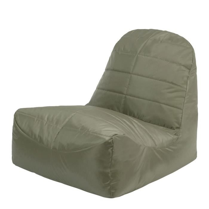 pouf fauteuil vista - veeva - résistant à l'eau - vert olive