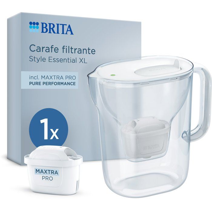 Carafe filtrante BRITA Style Essential Capacité dont deau filtrée 1 filtre MAXTRA PRO PURE PERFORMANCE