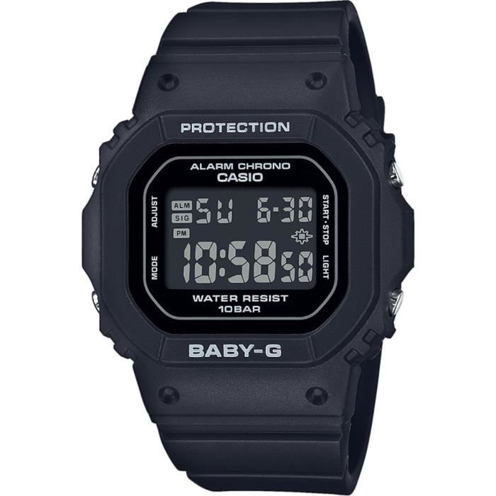 Montre Casio - BGD-565U-1ER - Femme - Etanche 10 Atm - Bracelet en Plastique Noir