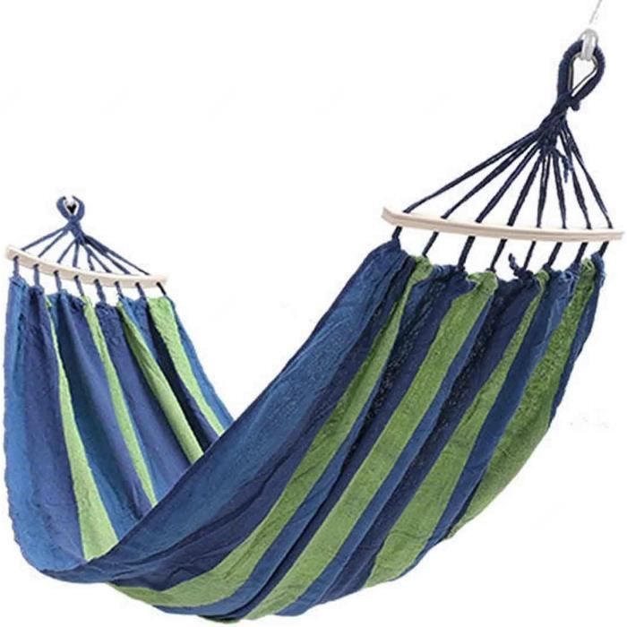 Hamac Mexicain Rayé 300x150 Cm – Toile épaisse Coton, Chaise Suspendue Anti-renversement, Camping Et Jardin