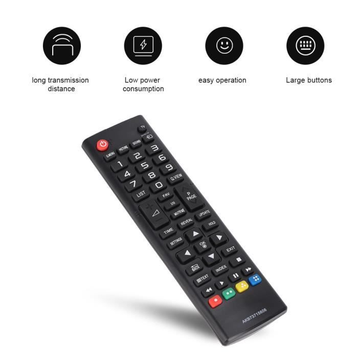 Telecomando Universale Per TV AKB73715606 - Sostituzione Per TV LCD, Pulsanti Grandi