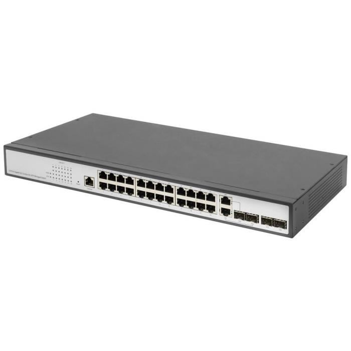 Digitus DN-80221-3 Switch réseau RJ45/SFP 19 24+4 ports
