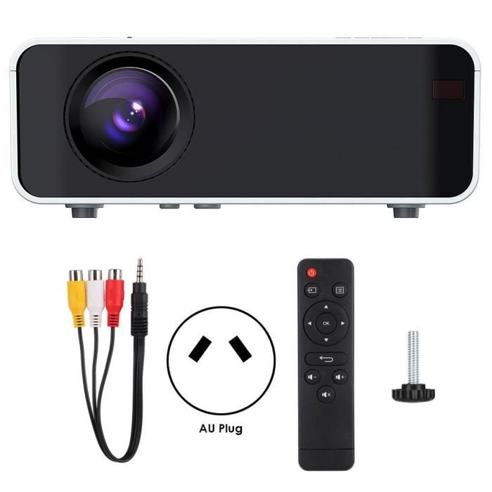 Dilwe Projecteur portable Projecteur LED portable HD Bluetooth 1280x720