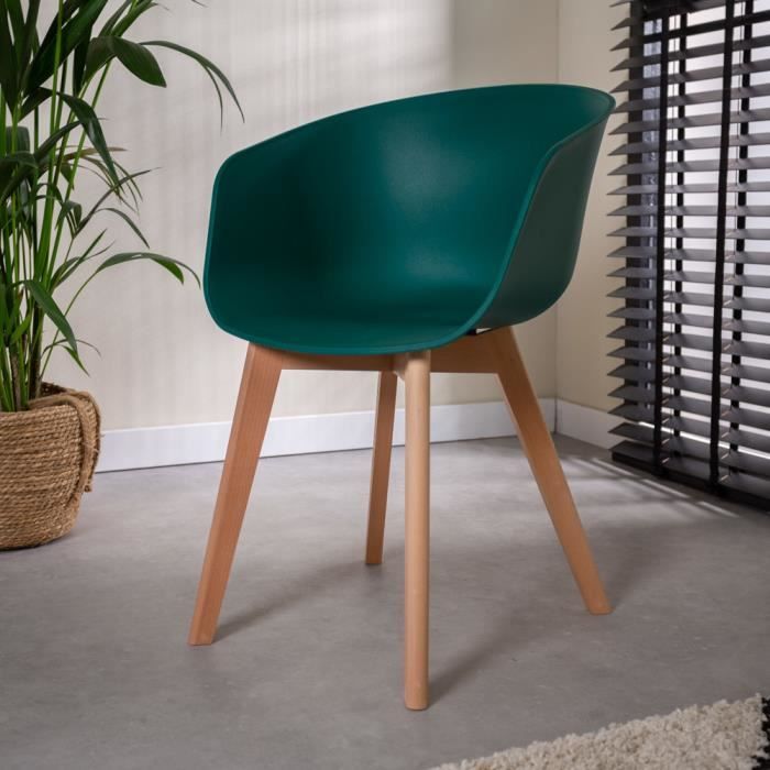 Herning Chaise Salle À Manger Scandinave Vert