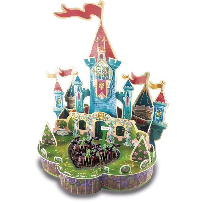 jeu de construction et de création - educa - 3d dream gardens 2in1 - chateau