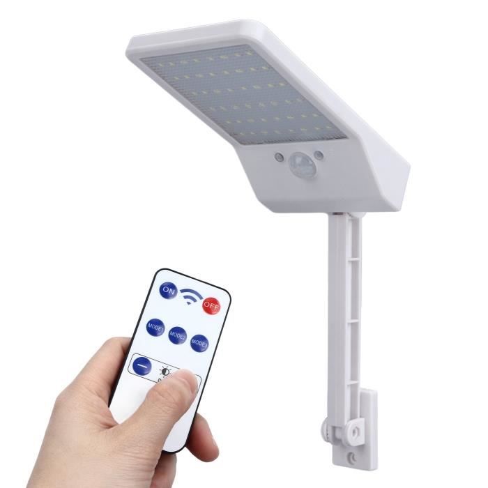 EJ.life Solar Street Light, 48 LEDs Solar Motion Sensor Light Waterproof for Fence Patio Yard jardin lampe Coquille Blanche