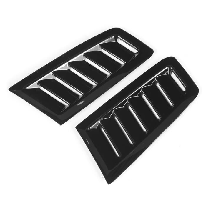 Holigie Évents De Capot Voiture 2 Pièces - Style Sport TPU Universel Glossy Black