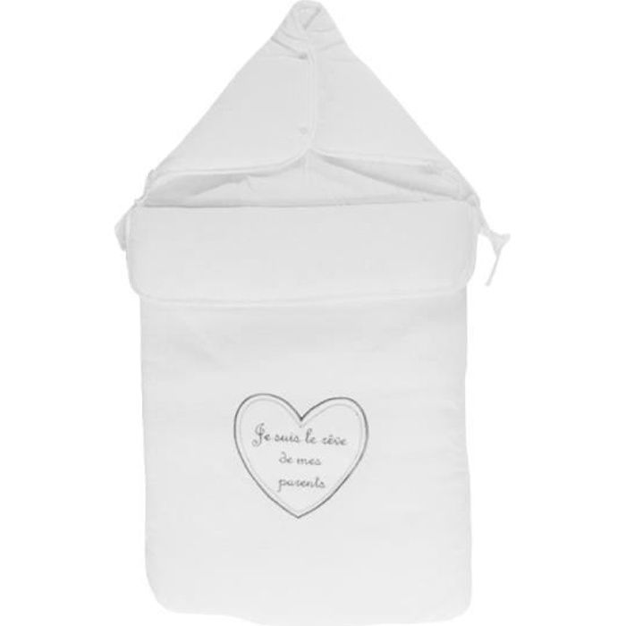 Nid d'ange pour bébé 0 à 6 Mois blanc - Je suis le rêve de mes parents